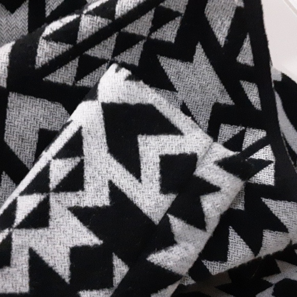 Vintage Forever21 open cardigan women S Aztec wool blanket thick comfy y2k black - Picture 4 of 7